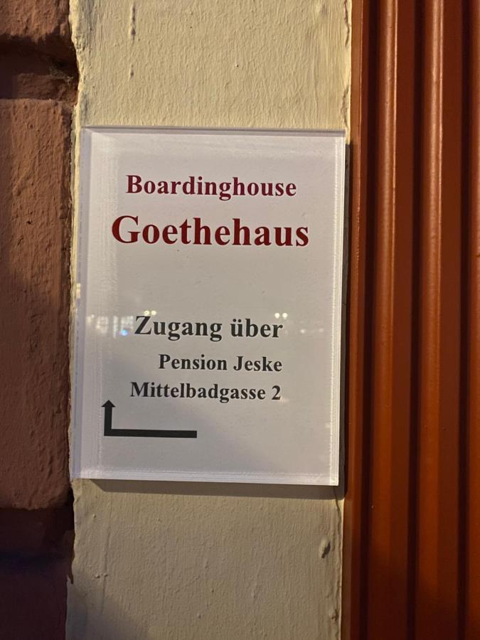 Boardinghouse Goethehaus Leilighet Heidelberg Eksteriør bilde